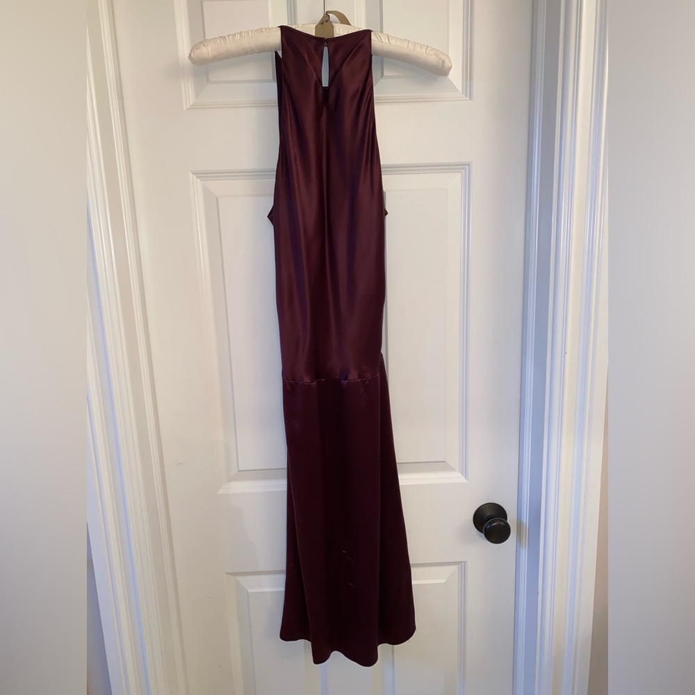 BCBG MaxAziria Marion, satin 20’s style dress.